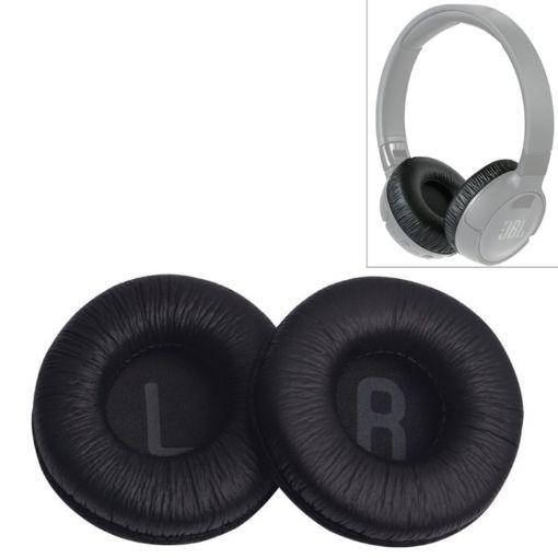 2 PCS JBL Tune 600BTNC Earphone Cushion Cover Replacement Earpads (Black) - 1