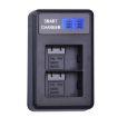 Smart LCD USB Dual Charger for PANASONIC DMW-BMB9E (T) - 3
