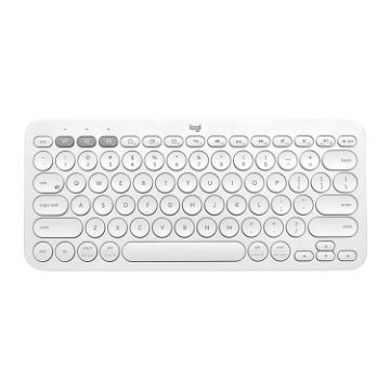 Logitech K380 Wireless Bluetooth Keyboard (White) - 1