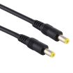 Picture of DC Power Plug 5.5 x 2.5mm Male to Male Adapter Connector Cable, Cable Length:1m (Black)