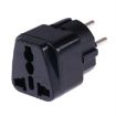 Portable Universal Socket to Israel Plug Power Adapter - Black - 1