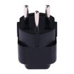 Portable Universal Socket to Israel Plug Power Adapter - Black - 4