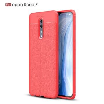 Red Litchi Texture TPU Shockproof Case for OPPO Reno Z - 1