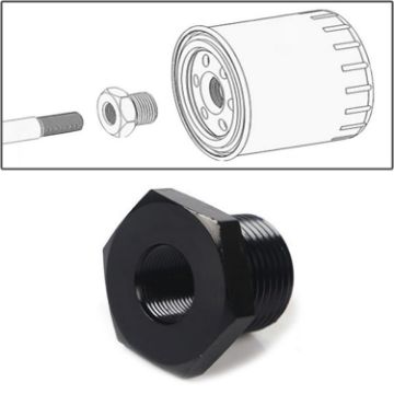 Car Oil Filter Adapters 13/16-16 to 1/2-28 Threaded Joints - 1