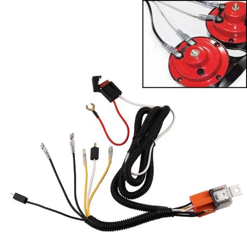 12V Horn Wiring Harness Relay Kit for Car Truck Grille Mount Blast Tone Horns - 1
