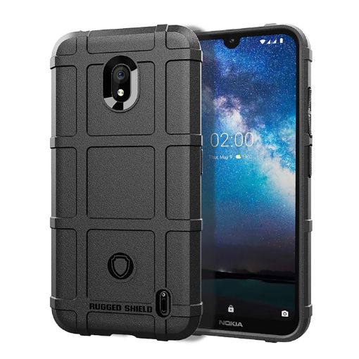 Shockproof Silicone Case for Nokia 2.2 - Black - 1