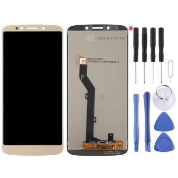 Motorola Moto E5 TFT LCD Screen with Digitizer Full Assembly - Gold - 1
