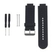 Black Silicone Sport Watch Band for Garmin Approach S2/S4 - 1