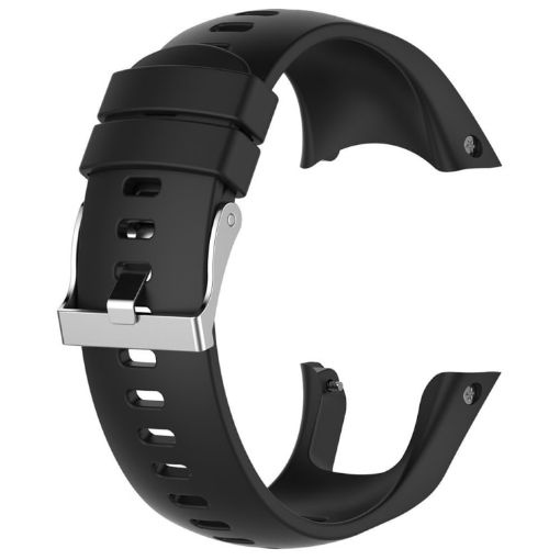 Black Silicone Watch Band for SUUNTO Trainer Wrist HR - 1
