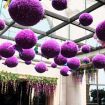 Picture of Artificial Grass Plant Ball Topiary Wedding Event Home Outdoor Decoration Hanging Ornament, Diameter: 4.7 inch
