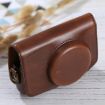 Canon PowerShot SX730 HS/SX720 HS PU Leather Case Bag with Strap - Coffee - 2