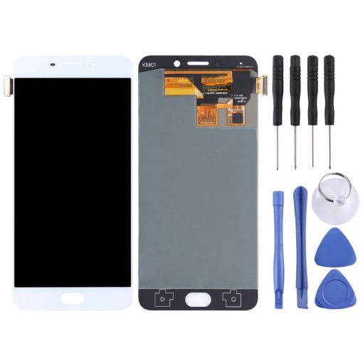 OPPO R9 LCD Screen with Digitizer Assembly - White - 1