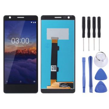 Black TFT LCD Screen for Nokia 3.1 with Digitizer - Full Assembly - 1