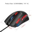 HXSJ S800 Wired Mechanical Gaming Mouse - 6000 DPI, LED Light - 4