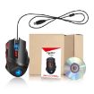HXSJ S800 Wired Mechanical Gaming Mouse - 6000 DPI, LED Light - 5