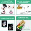 3.5mm Jack to RJ9 Headset Adapter Cable, 32cm - Black - 4