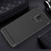 Galaxy A8 (2018) Black Carbon Fiber TPU Back Case - 2