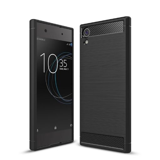 Sony Xperia XA1 Ultra Carbon Fiber Shockproof TPU Rugged Armor Case - 1