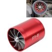 F1-Z Car Stainless Supercharger Dual Turbine Air Intake Fuel Saver Kit - 1