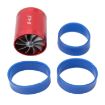 F1-Z Car Stainless Supercharger Dual Turbine Air Intake Fuel Saver Kit - 5
