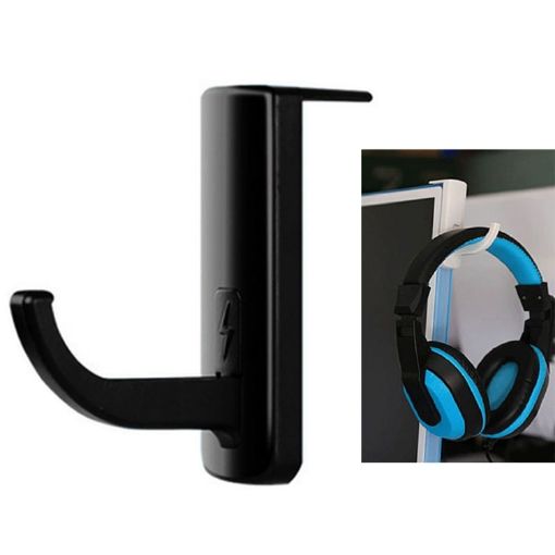 Universal Headphone Hanger PC Monitor Desk Headset Stand Holder Hook - 1