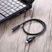 3.5mm Male to Micro USB Male Audio AUX Cable, 40cm Black - 3