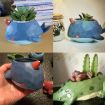 Resin Crocodile Shaped Plant Flower Pot - Animal Flower Pots - 2