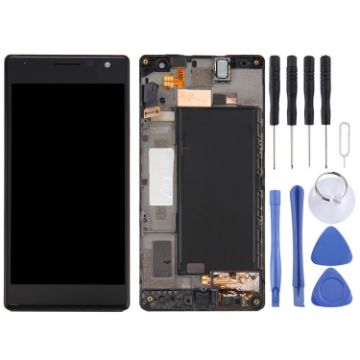 Black TFT LCD Screen for Nokia Lumia 735 with Digitizer - Full Assembly - 1
