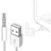 USB to 3.5mm Jack Cable for iPod Shuffle 1st-6th Gen, 10cm White - 5