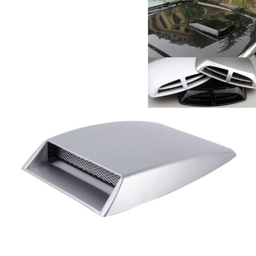 Grey Car Turbo Style Air Intake Bonnet Scoop - Car Decoration - 1
