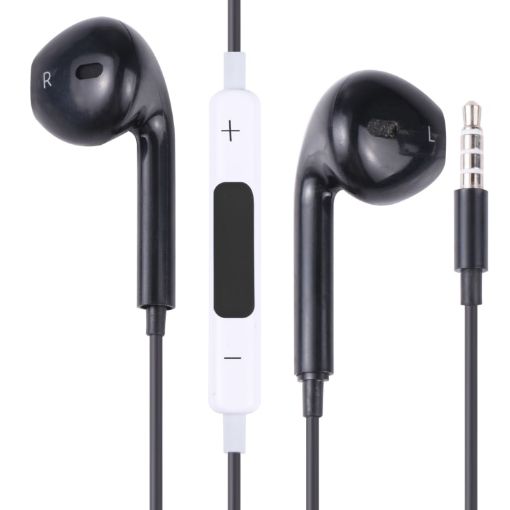 EarPods Wired Headphones Earbuds with Mic - Black - 1