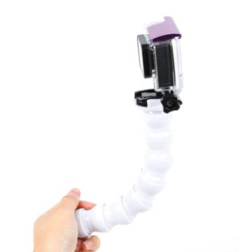 Picture of TMC HR127 7 Joint 360 Rotation Neck for GoPro Hero11/10/9/8/7/6/5, DJI Osmo Action & More (White)