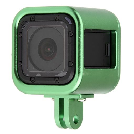 CNC Aluminum Alloy Protective Cage for GoPro HERO5 Session - Green - 1