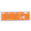 104 Keys Double Shot PBT Backlit Keycaps - Orange - 1