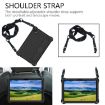 Samsung Galaxy Tab A9+ 11 X216B Tablet Case with Strap - Black - 4