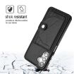 Samsung Galaxy A05s Shockproof Leather Phone Case with Card Holder - Black - 3