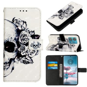 Motorola Edge 40 Neo Skull Leather Phone Case - 1