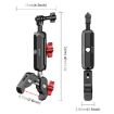 PULUZ Motorcycle Handlebar Crab Clamp CNC Metal Magic Arm Rod Mount - 3