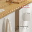 Picture of Bathroom Paper Towel Rack Wall Mounted Shelf Bathroom No-Punch Tissue Hook (White)