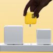 WK WP-U141 67W USB+Double USB-C/Type-C GaN Charger, US Plug Yellow - 5