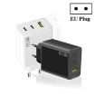 GaN PD65W Type-C x 2 + USB3.0 Laptop Adapter EU Plug White - 3