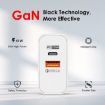 65W USB-C/Type-C+USB Dual Port GaN Charger EU Plug Black - 5