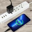 LZ-105PD 25W USB-C/Type-C Ports Dot Pattern Travel Charger - 5