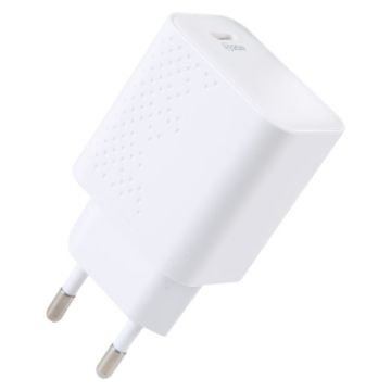 25W USB-C Travel Charger, EU Plug - White - 1