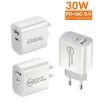 PD30W USB-C/Type-C + QC3.0 Dual Port Charger EU Plug - 3