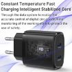 Yesido YC54 Dual USB-C/Type-C Travel Charger with 1m Cable EU Plug - 3