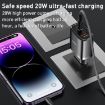 Yesido YC47 USB-C/Type-C + USB Travel Charger with 1m Cable - 2