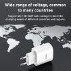 Yesido YC47 USB-C/Type-C + USB Travel Charger with 1m Cable - 9