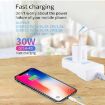PD30W USB-C/Type-C + QC3.0 USB Charger with 1m Type-C to 8 Pin Data Cable - 5