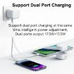 USAMS PD35W Dual Type-C Port GaN Fast Charger, US Plug (White) - 4